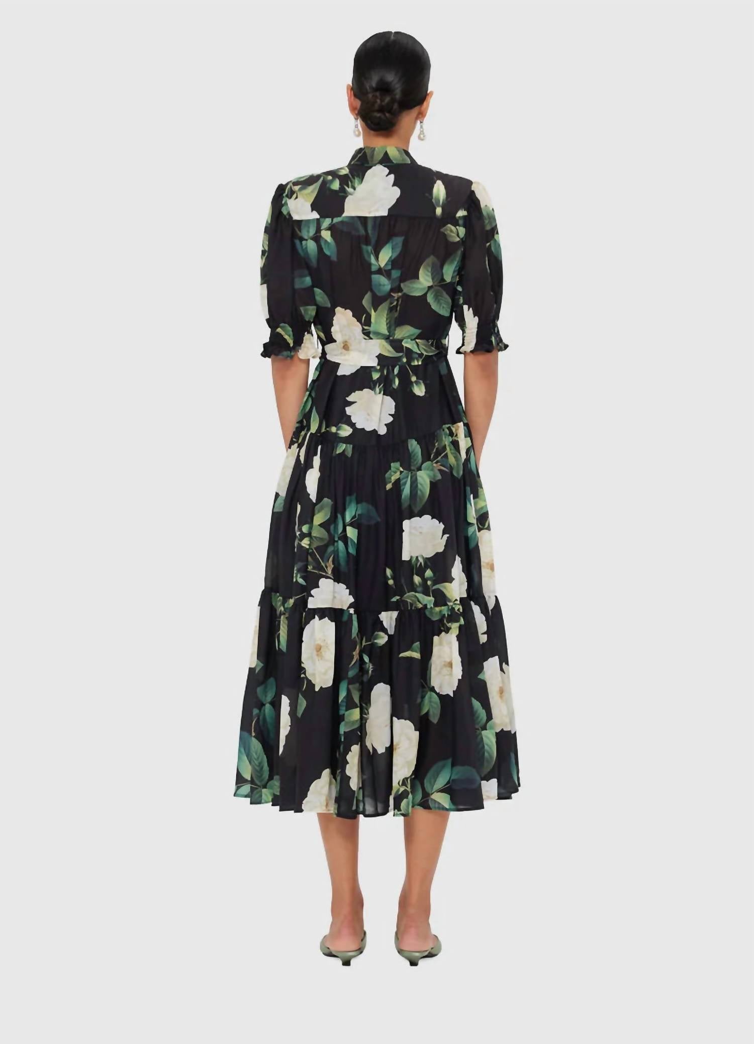 Leo Lin - Ellie Bishop Sleeve Midi Dress
