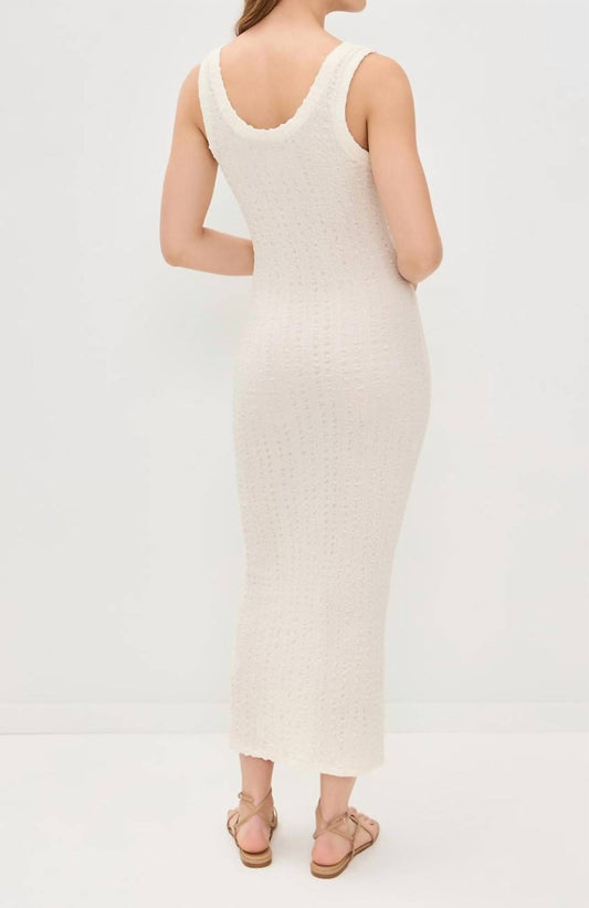 Enza Costa - Popcorn Puckered Tank Midi Dress