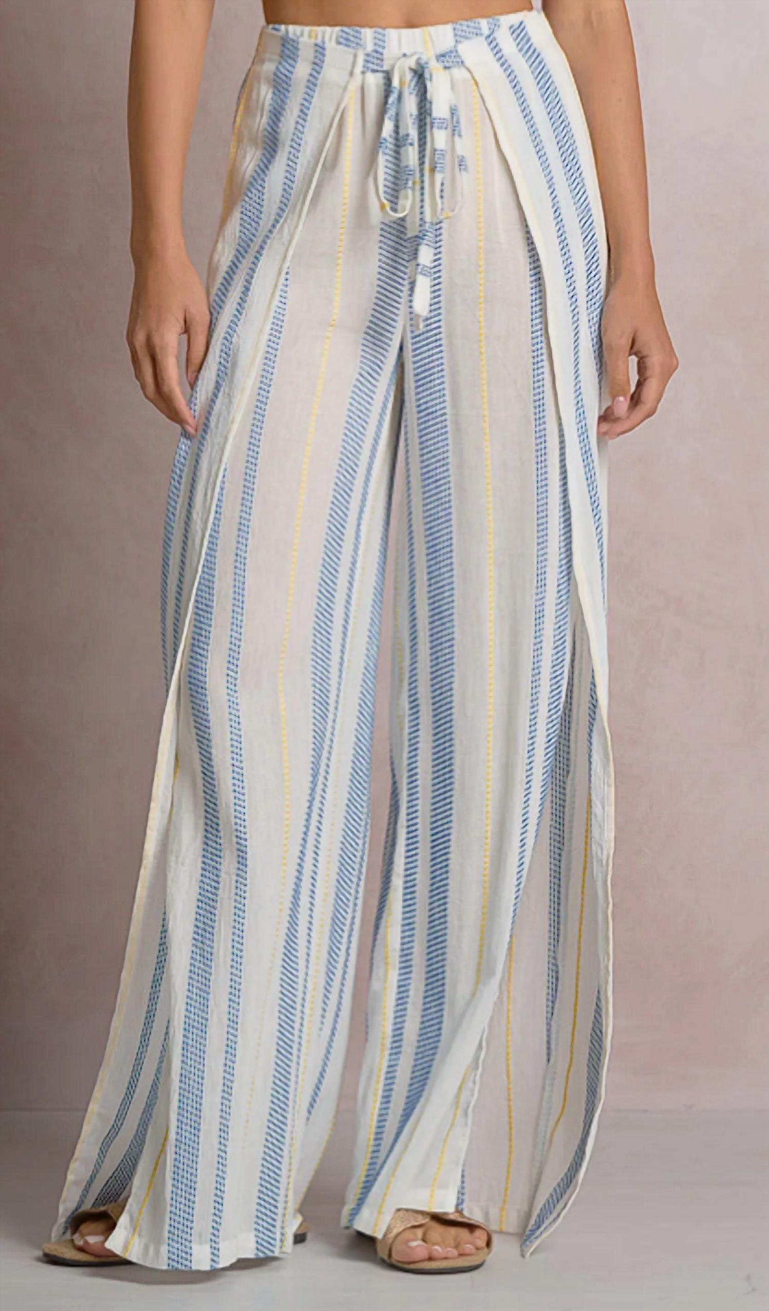 Elan - Drawstring Stripe Pants
