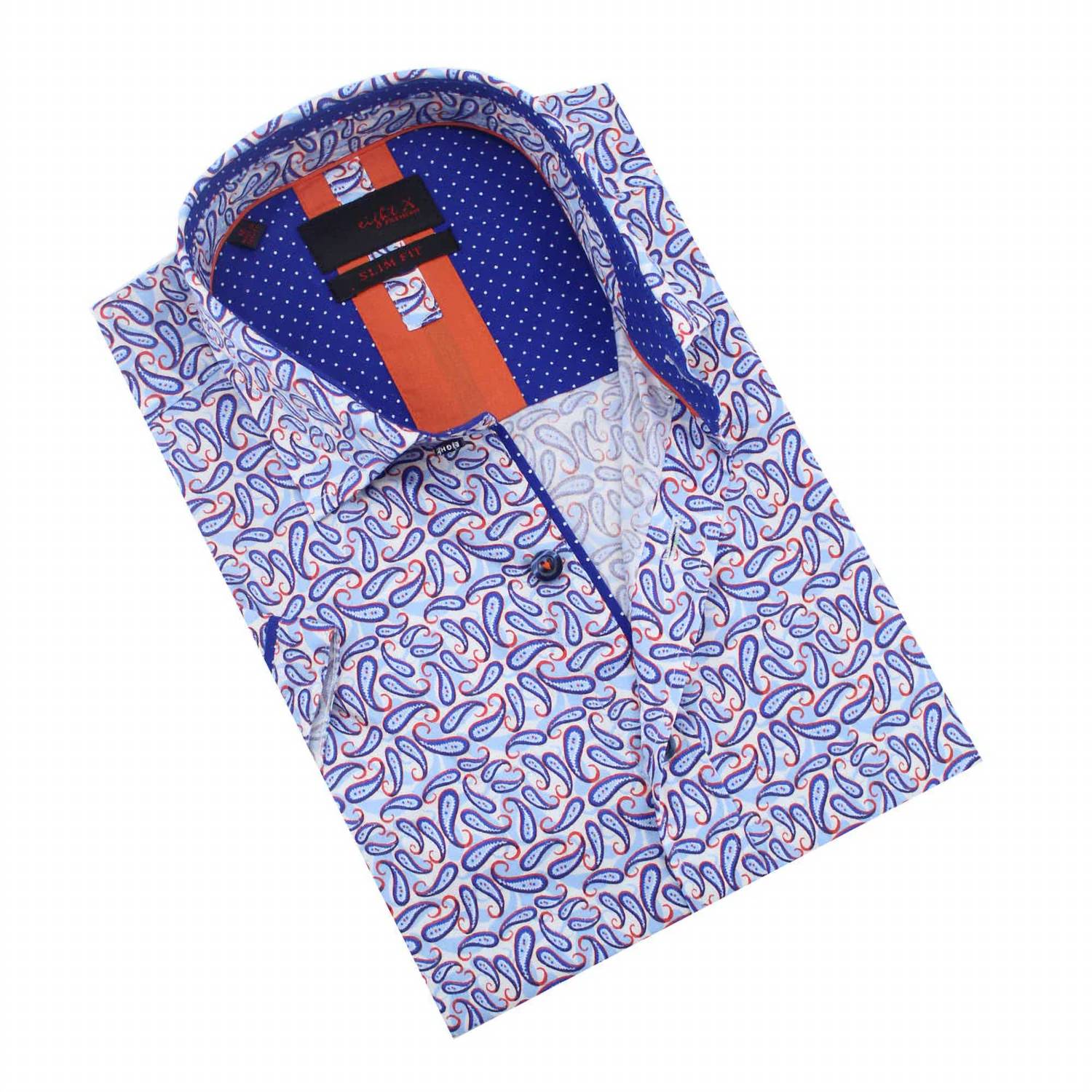 Eight X - Scattered Paisley Short Sleeve Shirt