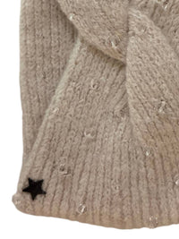 Jocelyn - Women's Knit Headband With Hand Sewn Crystal Beads