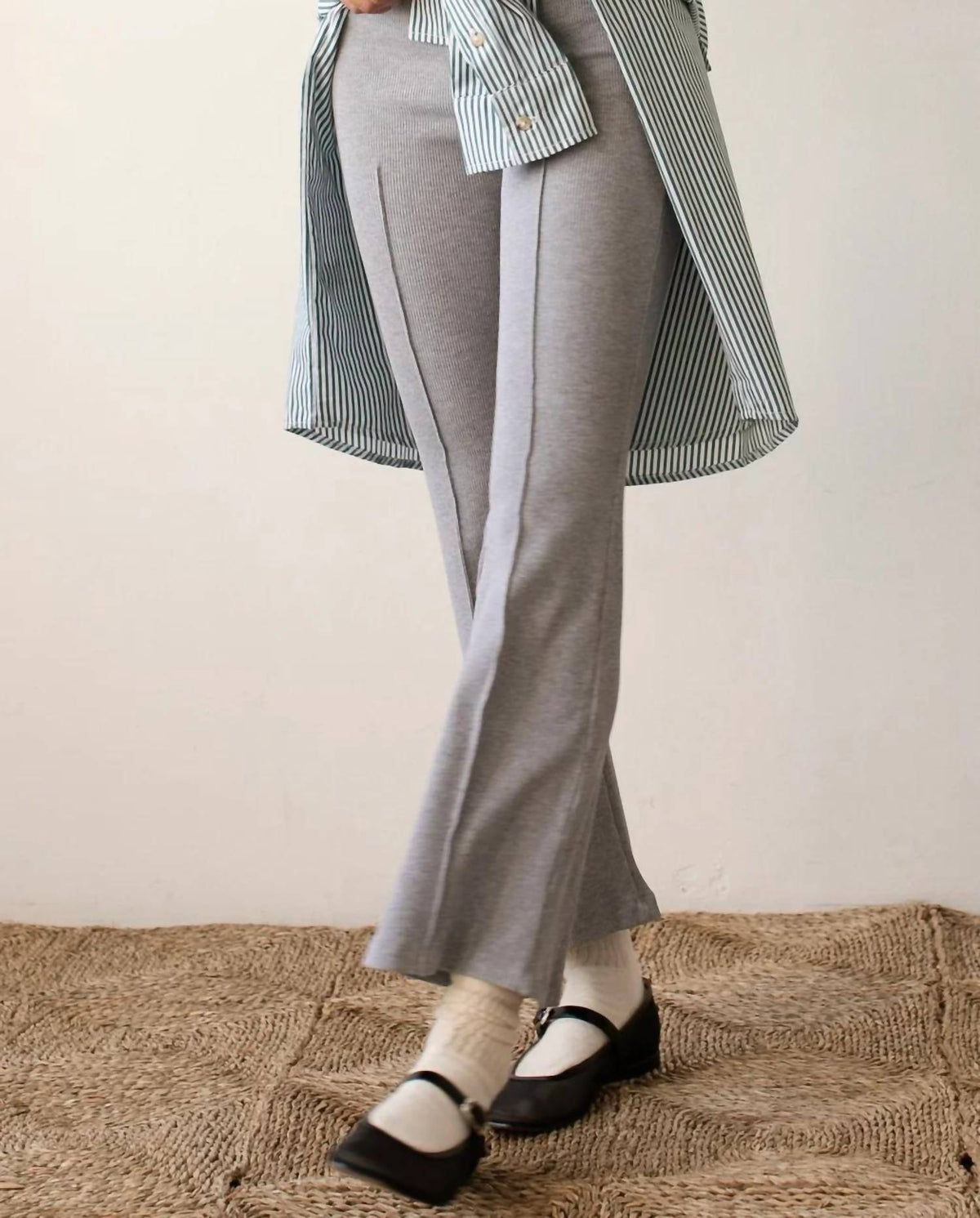 Donni. - Women's Rib Kick Flare Pants