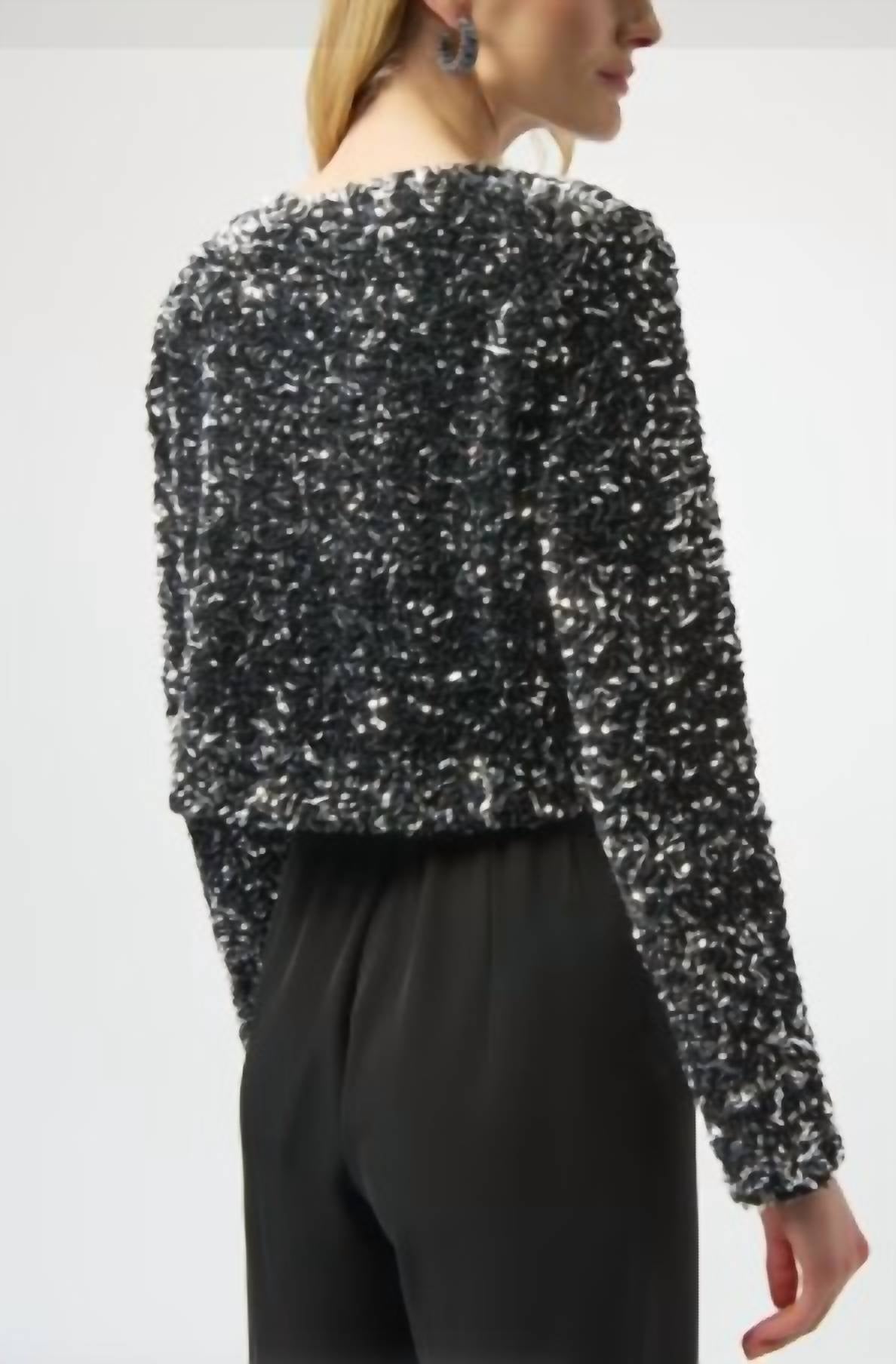 Joseph Ribkoff - Sequin Crop Jacket