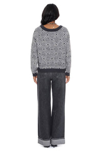 VERO MODA Rory V-neck Cardigan in anthracite light grey - women's cardigan - view 4