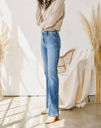 Kancan - Misty Ultra High Rise Wide Flare Jeans