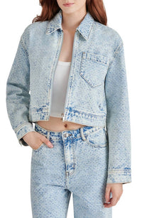 Steve Madden - Denim Cropped Glacia Jacket