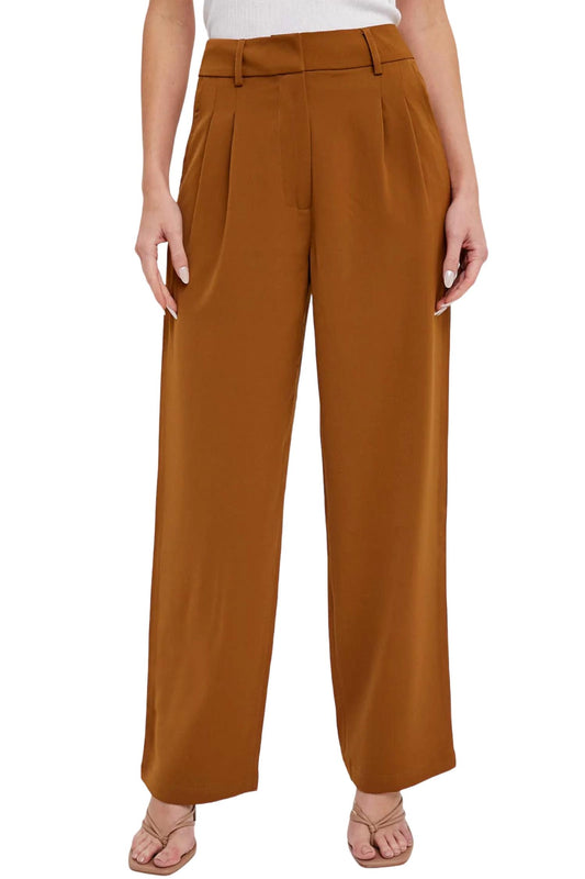 Bluivy - Tailored High-Waisted Pants