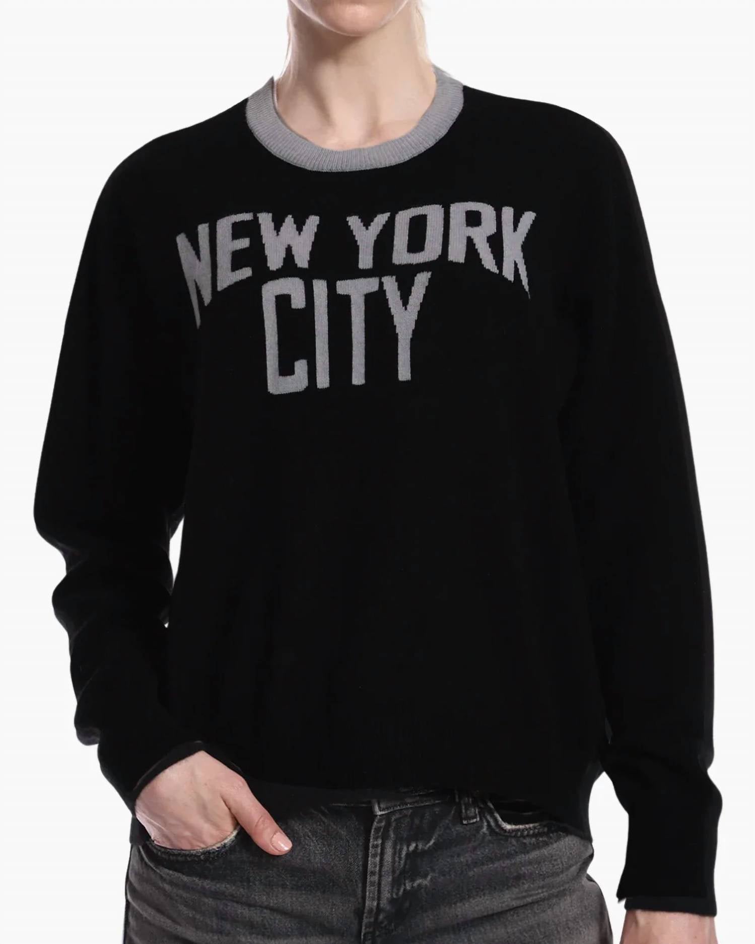 Minnie Rose - Cashmere New York City Crew Sweater