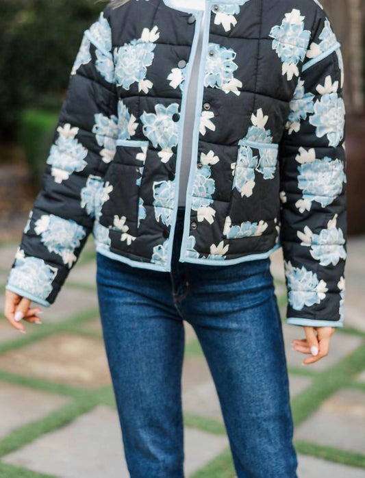Mia - Floral Quilted Jacket