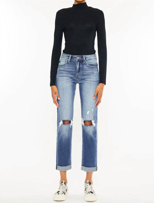 Kancan - Raven Ultra High Rise Slim Straight Leg Jeans