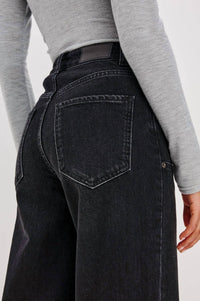 Rails Getty Workwear Wide Leg Jeans in onyx - women's pants - view 5