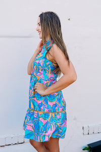 Joy Joy - Trim Sleeveless Dress