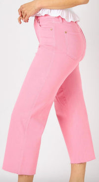 Judy Blue - Yummy Control Cropped Wide Leg Jeans