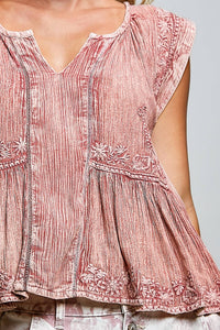 Faire - Heirloom Whisper Embroidered Top