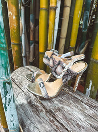 Little Secret Of Mine - Women's Jungle Fever Snakeskin Heels