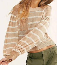 Free People - Between The Lines Stripe Sweater