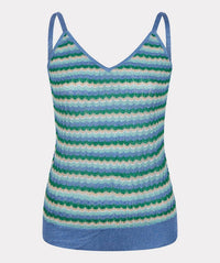 Esqualo - Laleh Lurex Sparkle Zigzag Camisole
