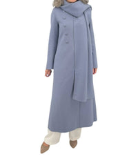 Diomi - Maxi Coat With Detachable Scarf