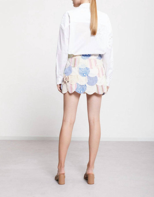 Ottod'Ame - Patchwork Mini Skirt
