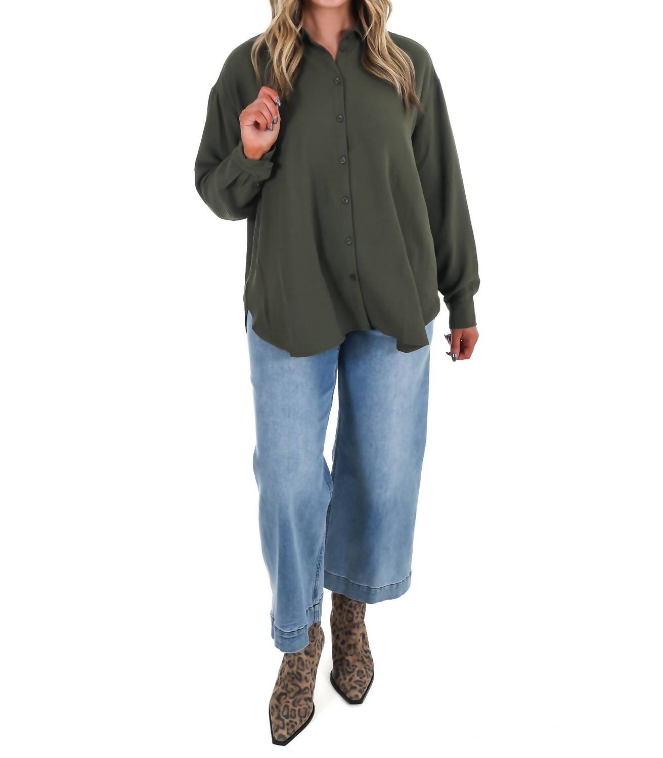 Mittoshop - Cloudlight Button Up Top