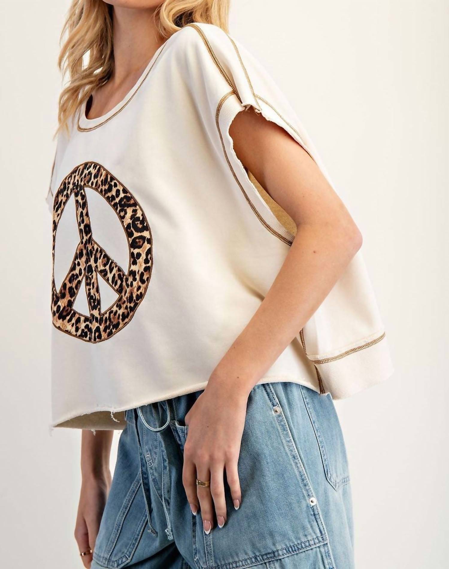 ee:some On My Mind Top in morning oat - women's shirt - view 4
