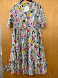 Dress Addict - Button-up Fit & Flare Dress