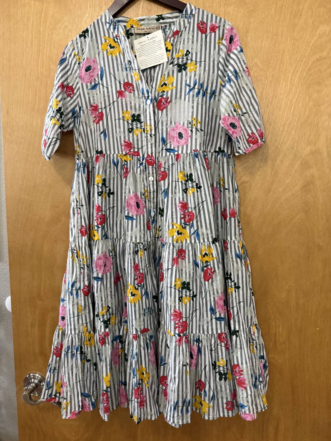 Dress Addict - Button-up Fit & Flare Dress
