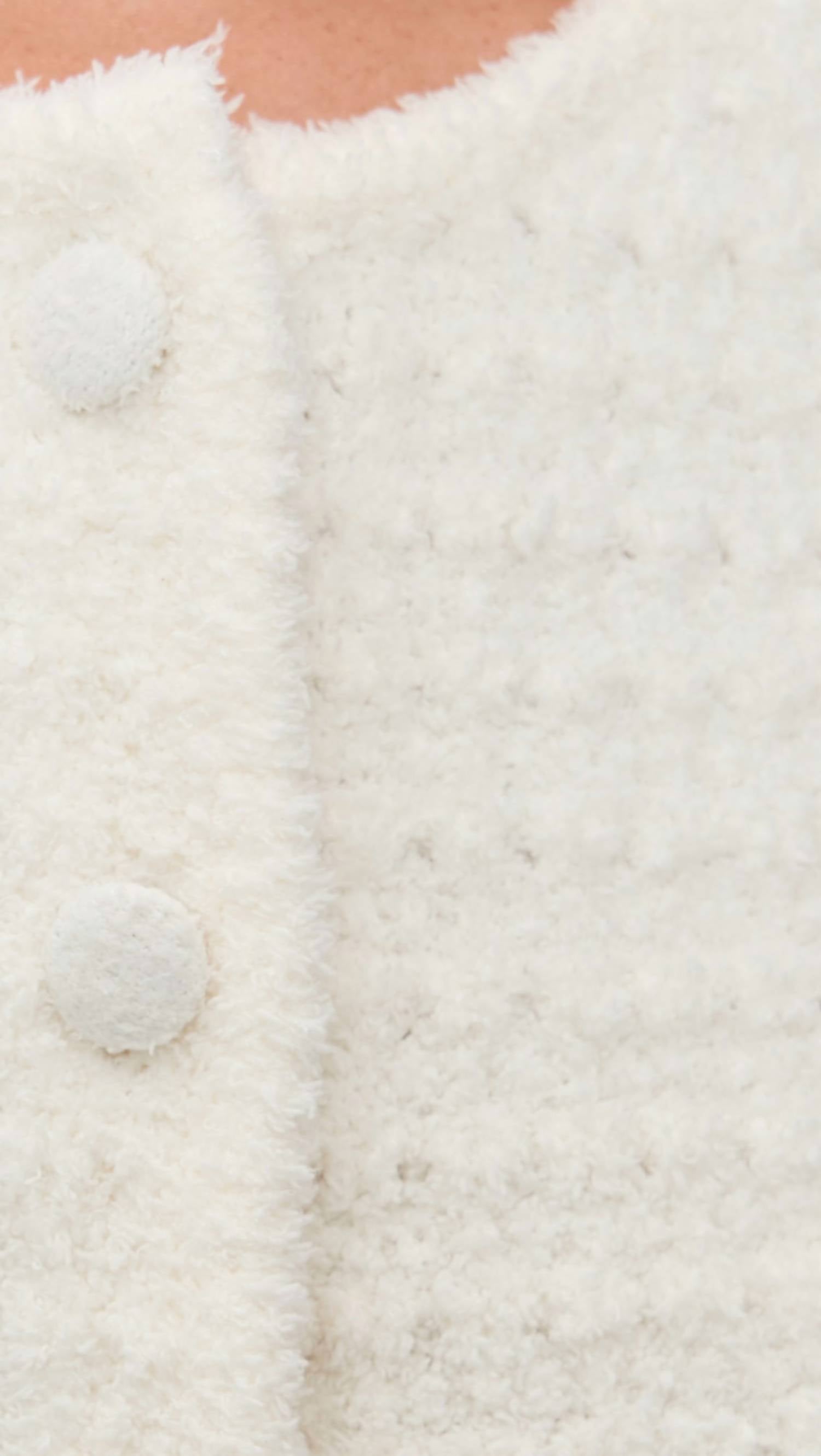 BAREFOOT DREAMS Cozychic Textured Button Front Cardigan in pearl - women's cardigan - view 5