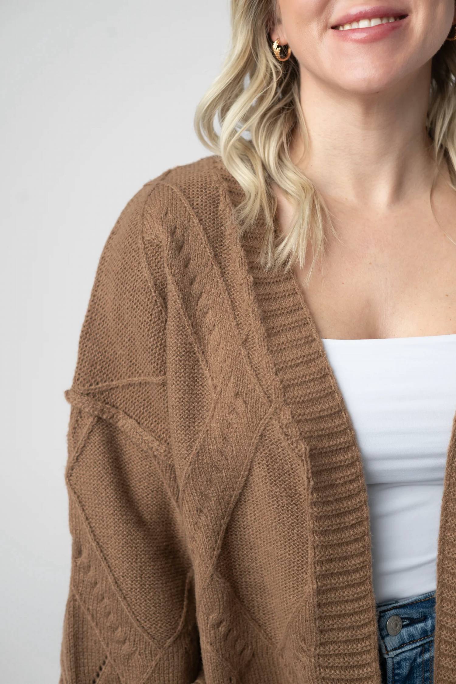 Michelle Mae - Willow Open-front Beauty Drapes Cardigan