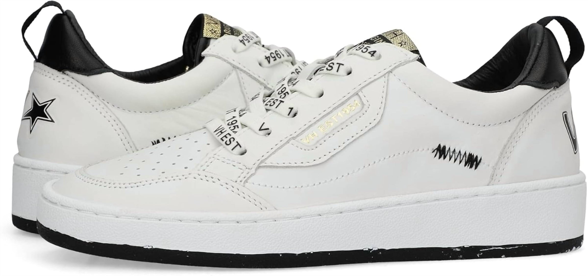 Vintage Havana Women's Swag 1 Shoes in white black - women's sneaker - alternate view