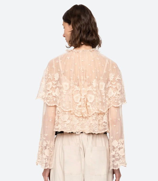 Sea - Bronte Embroidered Top