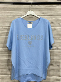 Oz - Women's Embelished Italian Short Sleeve