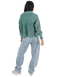 Zenana - Always on Point Collared Sweater