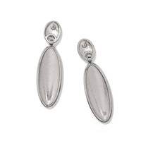 Brighton Women's Meridian Orbit Oval Post Drop Earrings in silver - women's jewelry - detail view