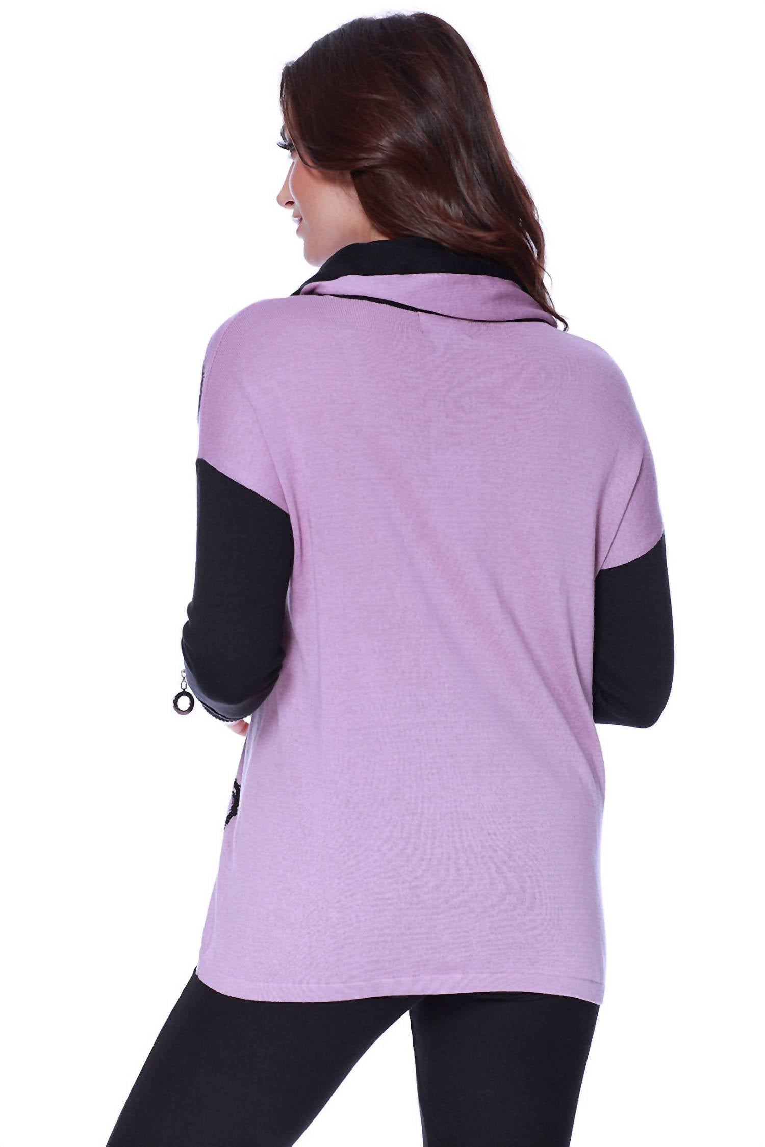 Hearts Pullover W/ Infinity Scarf