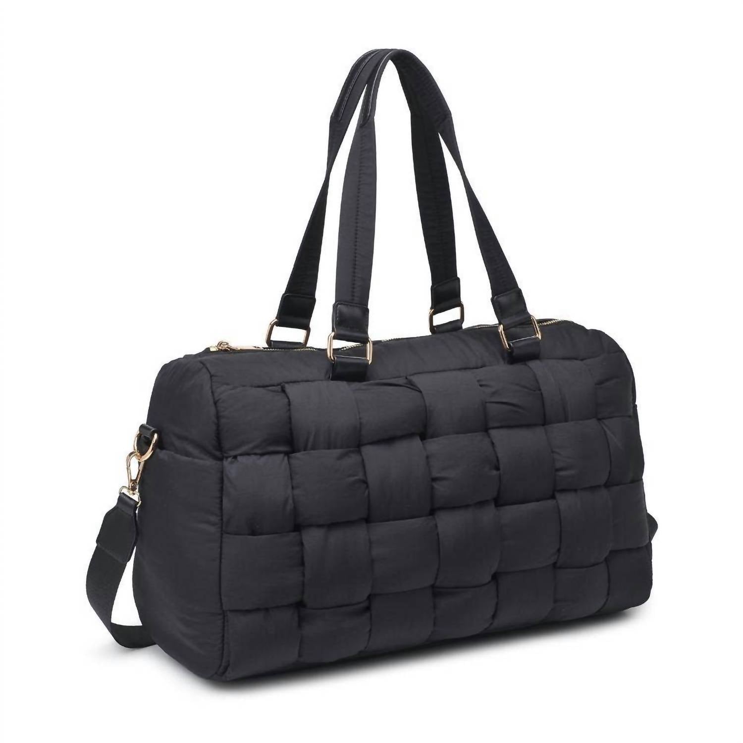 Urban Expressions - Serena Woven Nylon Travel Duffel Weekender Bag