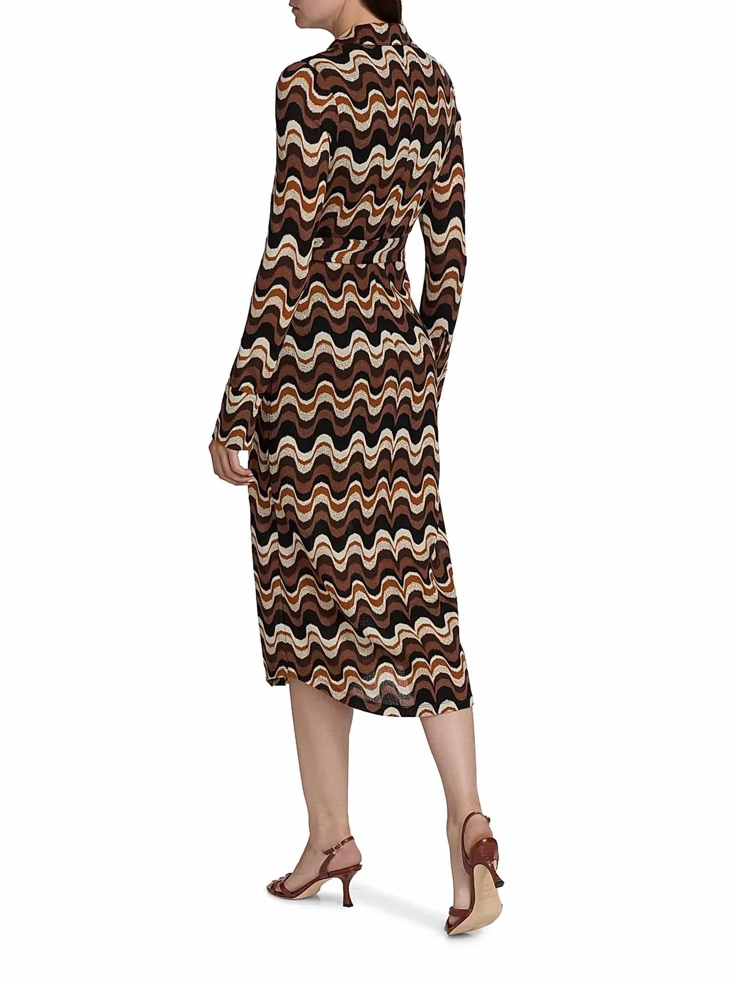 Ramy Brook - Lydia Long Sleeve Belted Midi Dress