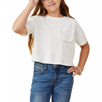 Hayden La - Ruffle Pocket T Shirt