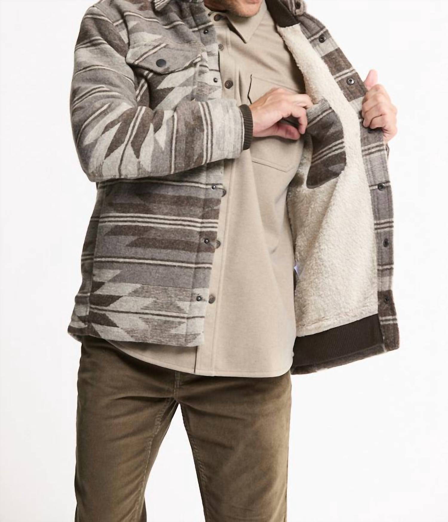 Jachs New York - Sherpa Lined Wool Blend Jacket