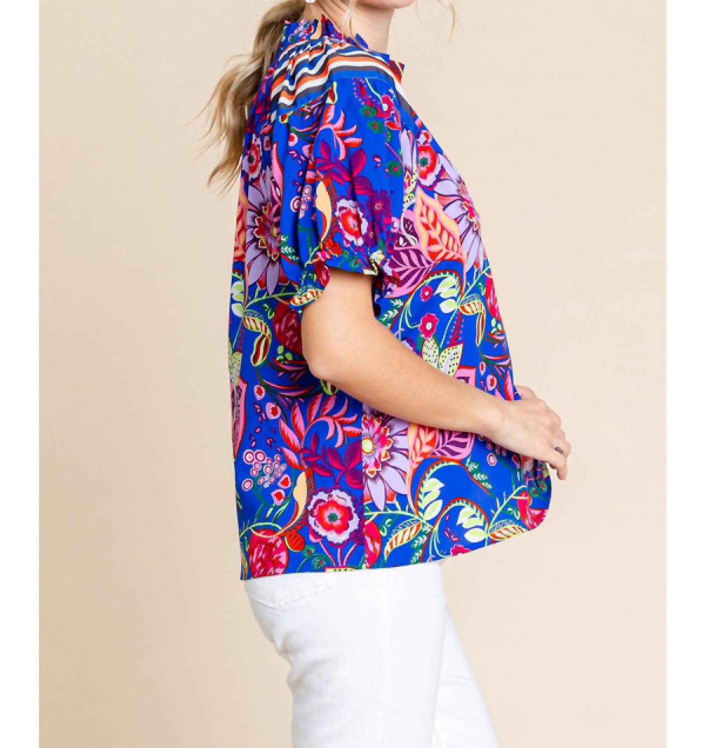 Jodifl - Happy Hacienda Floral Blouse