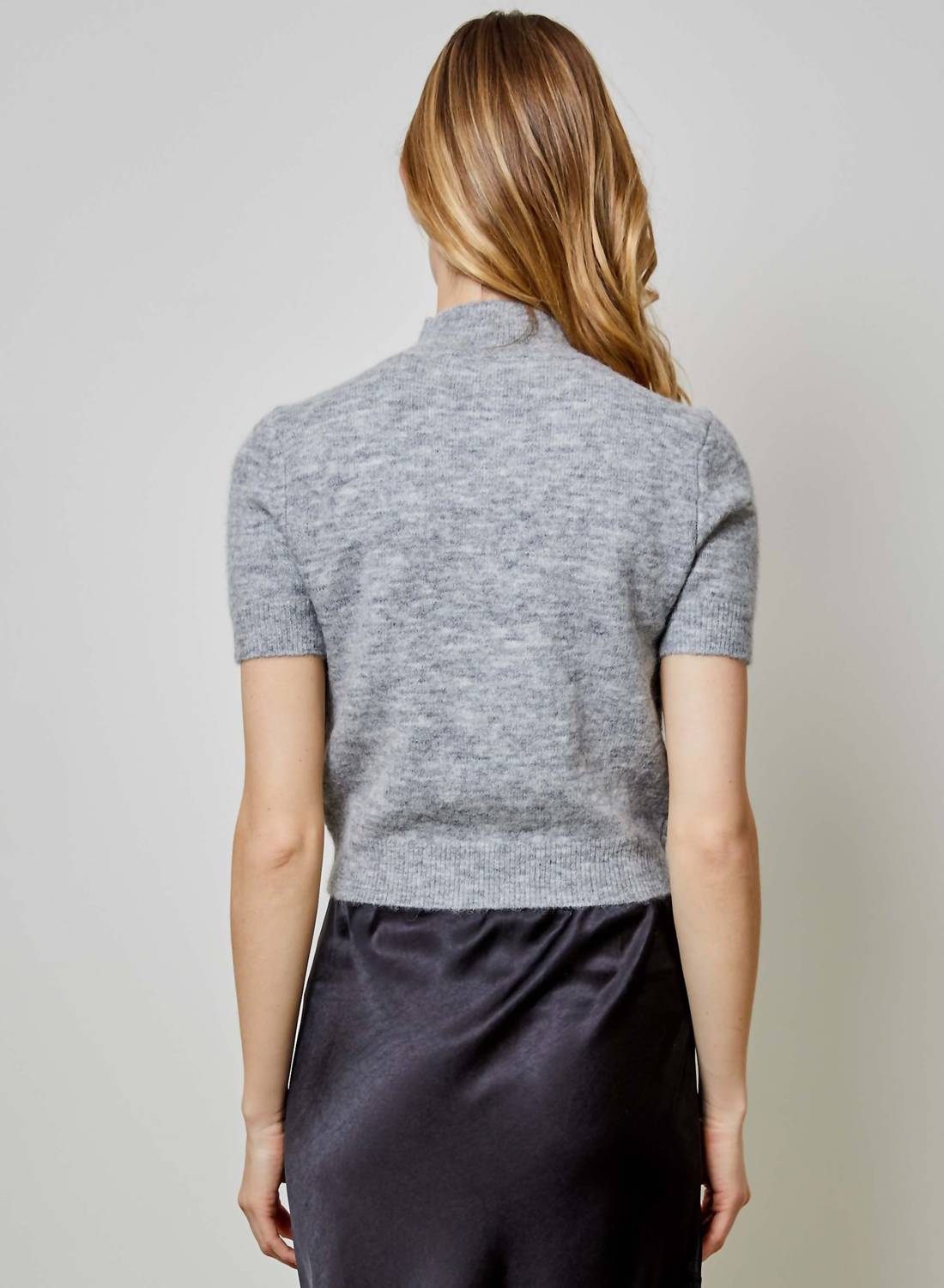 Dh New York - Short Sleeve Mock Neck Sweater