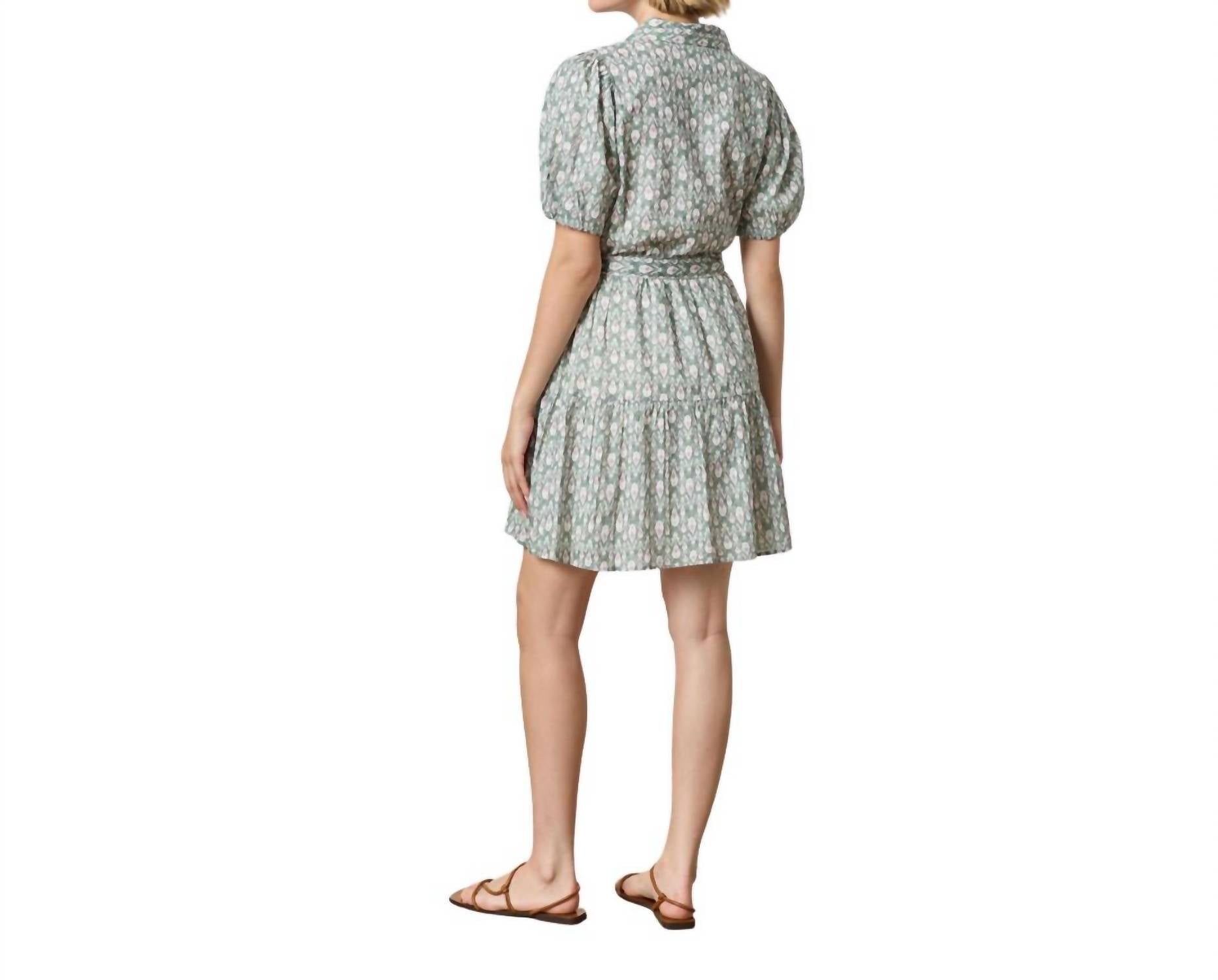 Lilla P - Short Sleeve Tiered Peplum Dress