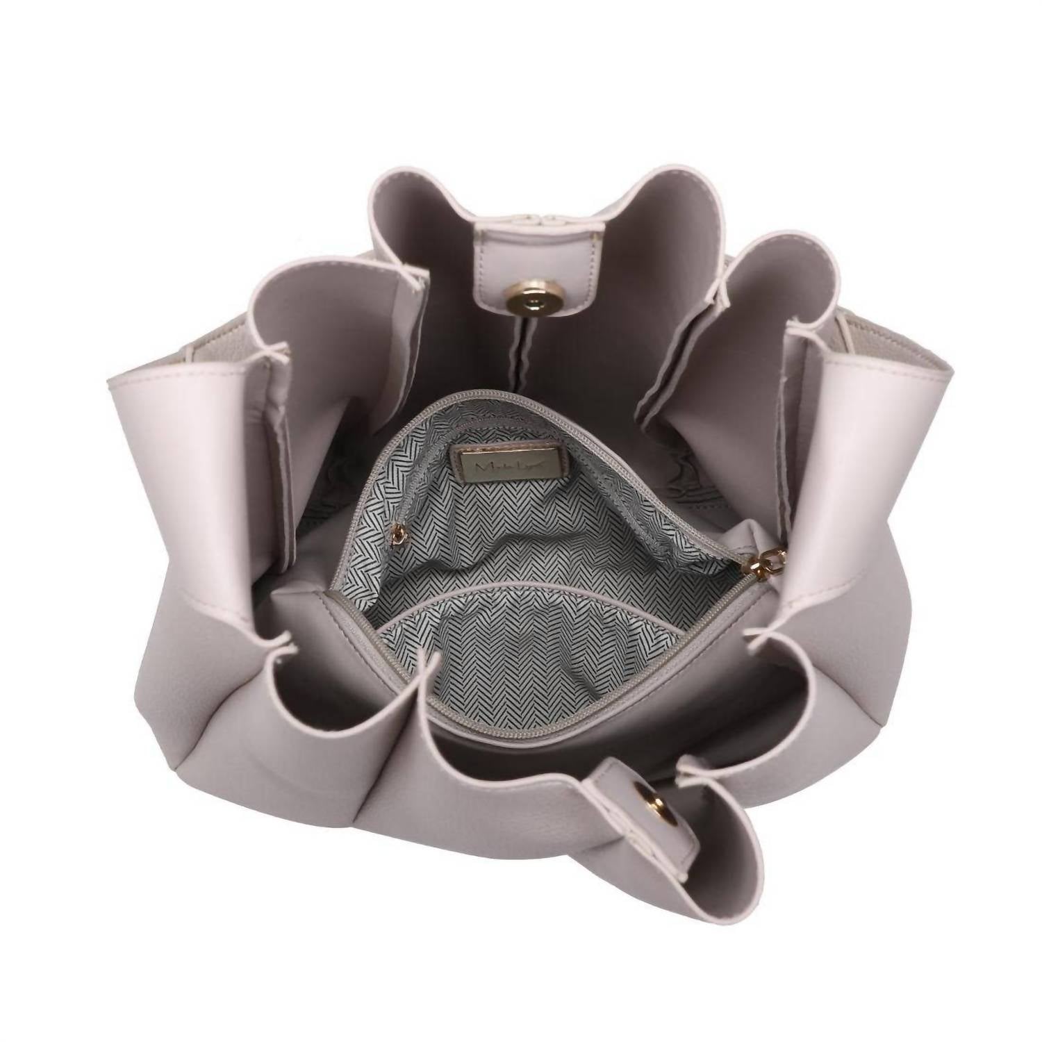 Moda Luxe - Frannie Two-tone Hobo Handbag