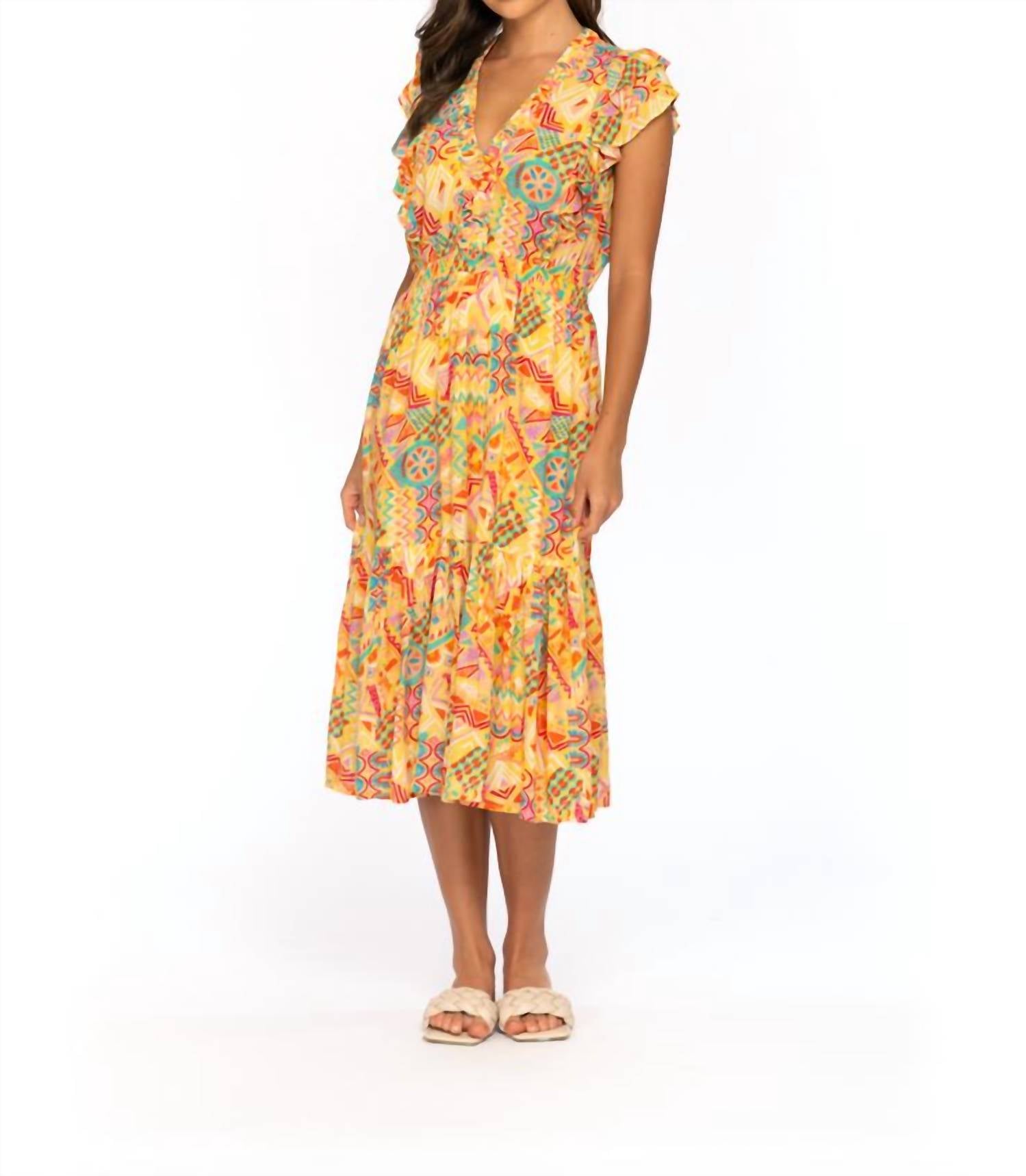 Tolani - Aztec Printed Midi