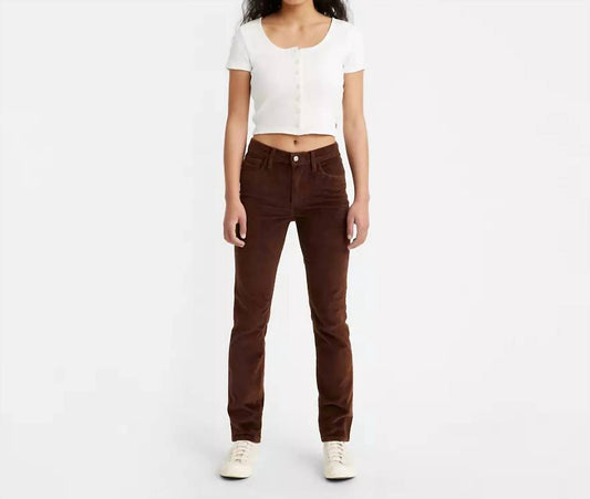 Levi'S - 724 High Rise Slim Straight Corduroy Pants