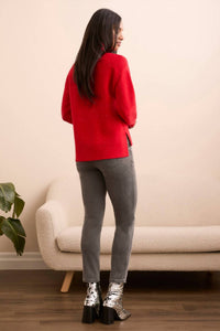 Tribal - High-low Turtleneck Sweater