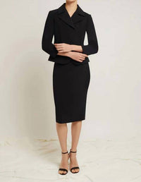 CHIARA BONI Luminette Midi Skirt in black - women's skirt - view 4