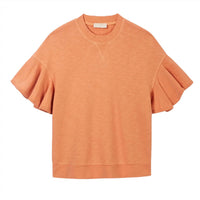Ulla Johnson Women's Maia Top in pale coral - women's t-shirt - alternate view