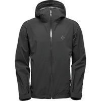 Black Diamond Men's Stormline Stretch Rain Shell Windbreaker in black - men's jacket - view 4