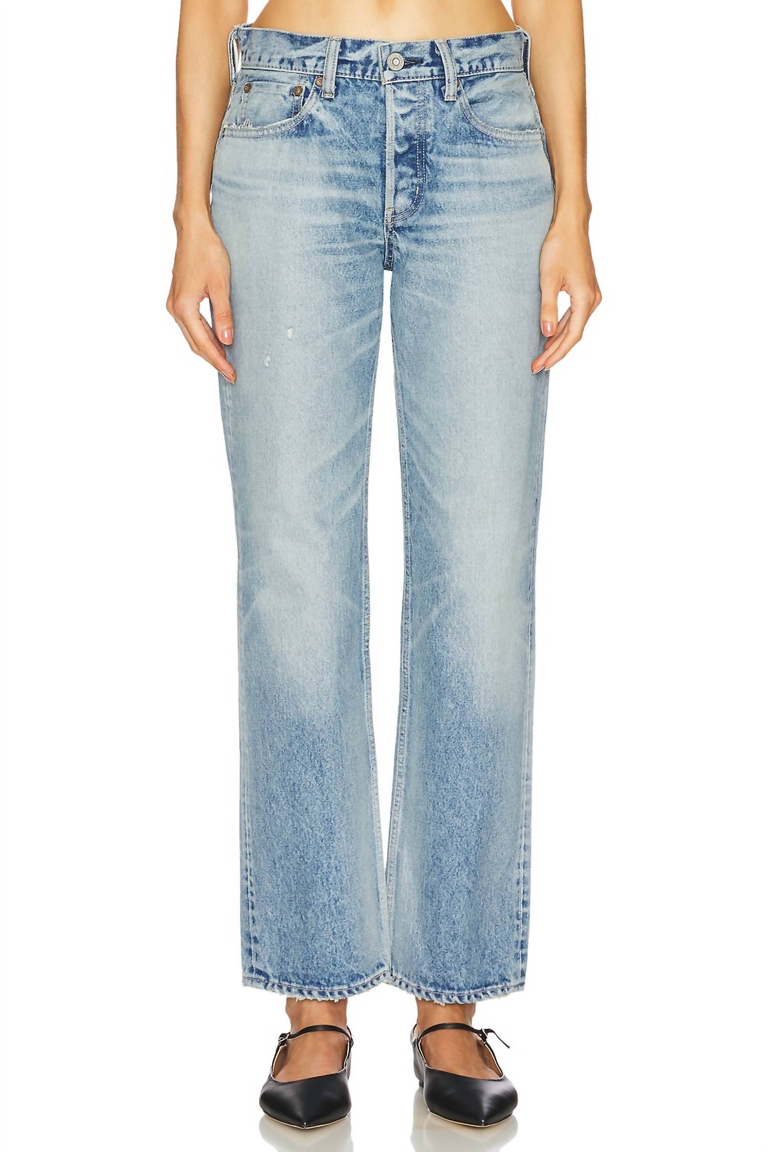 Moussy - Copeland Wide Straight Jeans
